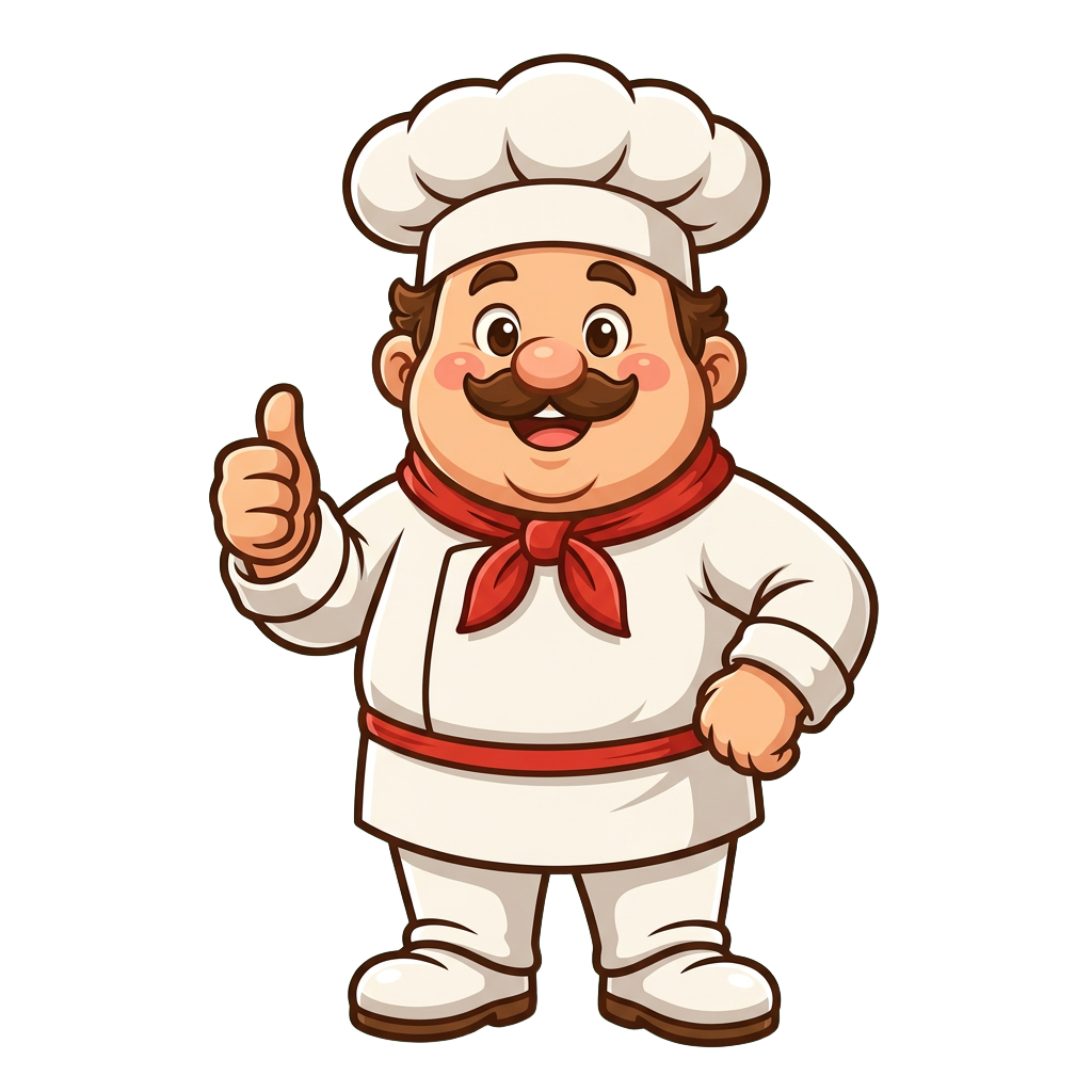 The Chef's Stack chef giving a thumbs up